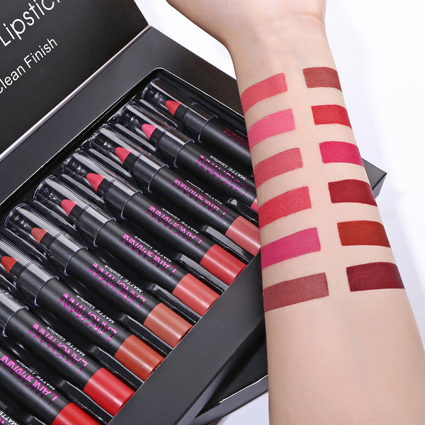 ChromaGlam Lip Collection - Deluxe Set of 12 Luxurious Lipsticks