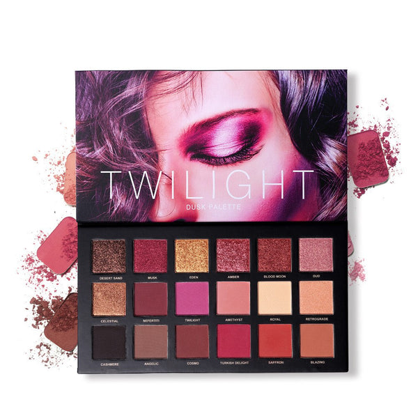 Twilight Glow Eyeshadow Palette - 18 Pigmented Color